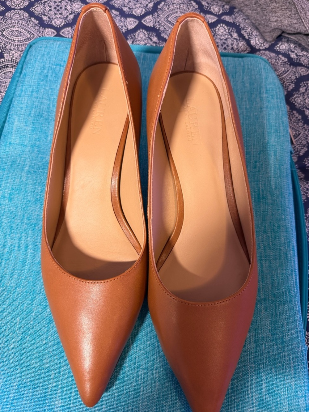 Lauren Ralph Lauren Adrienne Leather Pump